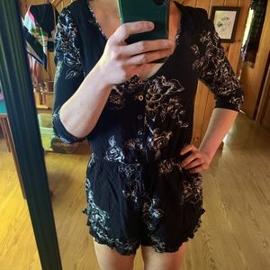 Black floral Mimi Chica romper